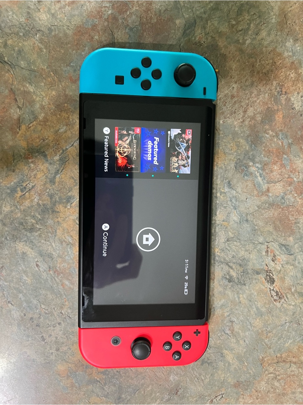 Nintendo Switch with Neon Blue & Neon Red Joy‑Con